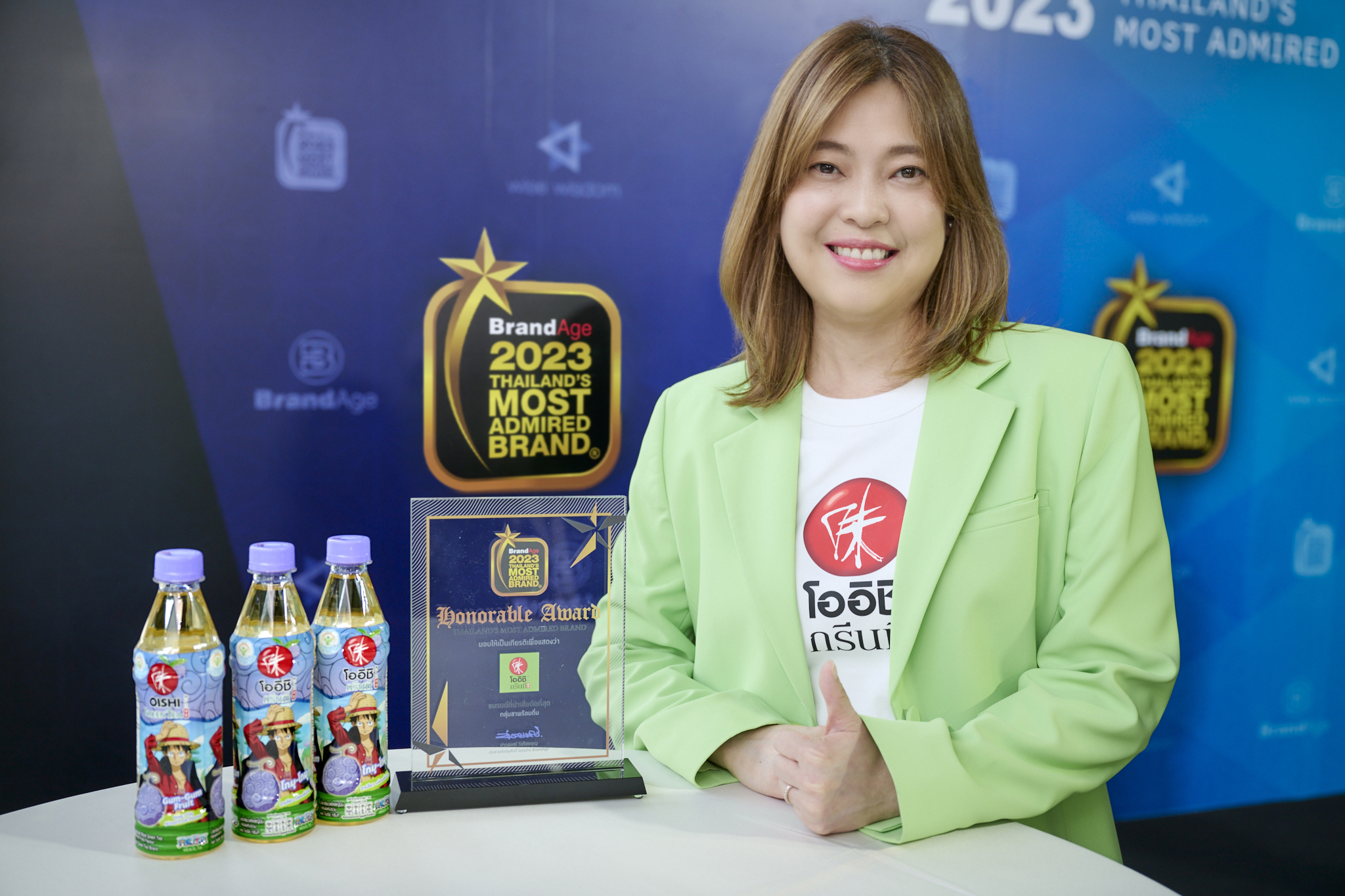 ‘โออิชิ’ ยืนหนึ่งแบรนด์ชาเขียวครองใจผู้บริโภคและได้รับความไว้วางใจมากที่สุด คว้ารางวัล 2023 Thailand’s Most Admired Brand